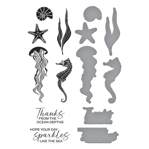 Sea Friends Press Plate + Die Set | Betterpress Society Exclusive {June 2025}