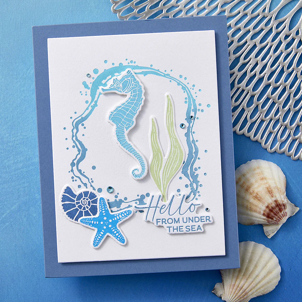 Sea Bubble Border Press Plate & Die Set | Betterpress Society Add-on {June 2025}