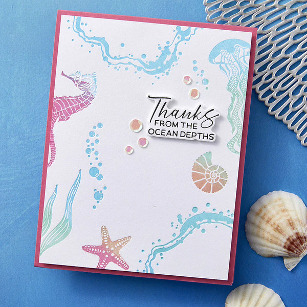 Sea Bubble Border Press Plate & Die Set | Betterpress Society Add-on {June 2025}