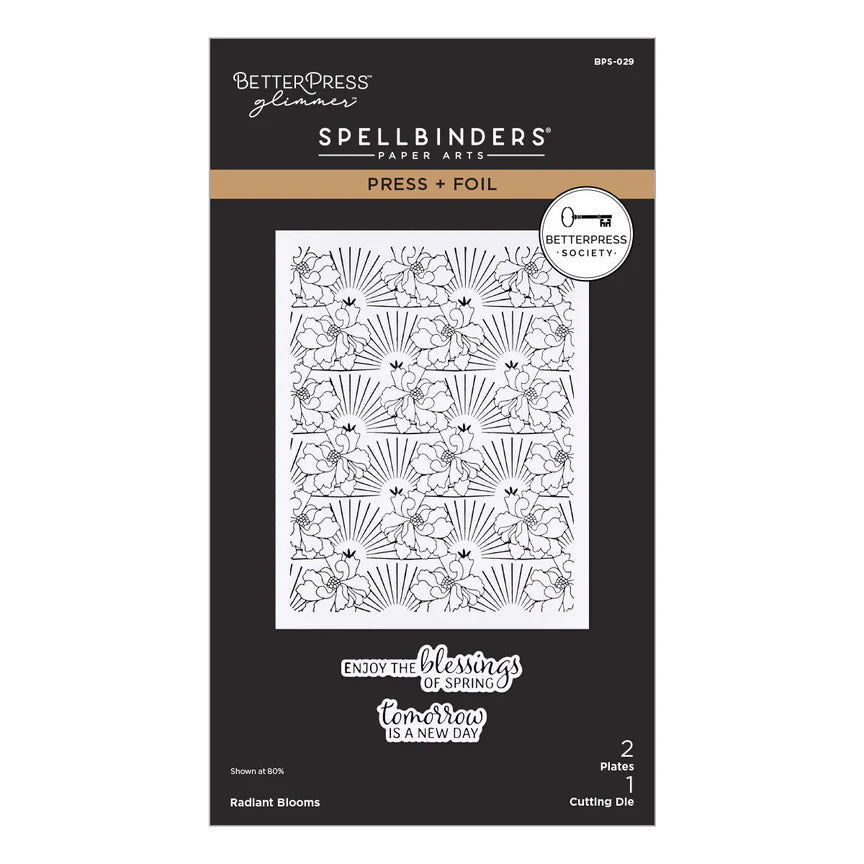 Radiant Blooms Press Plate & Die Set | BetterPress Society {February 2026}