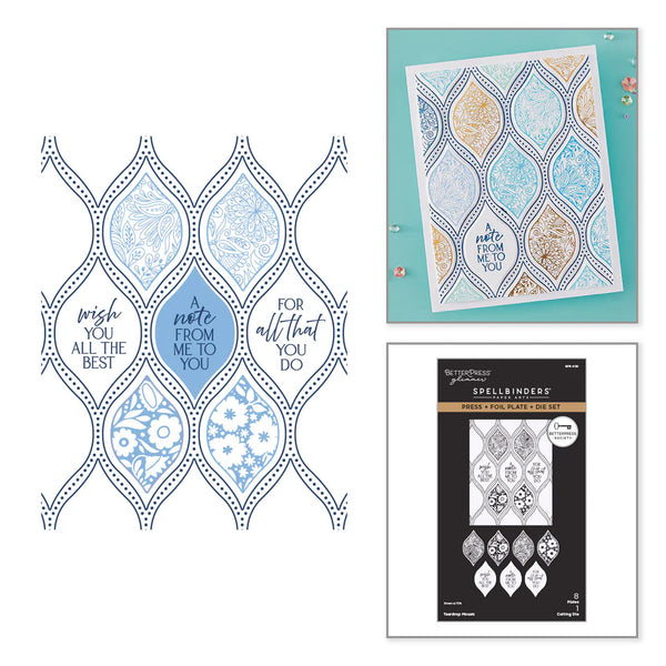 {coming soon!} Teardrop Mosaic Press Plate & Die Set | BetterPress Society {March 2026}