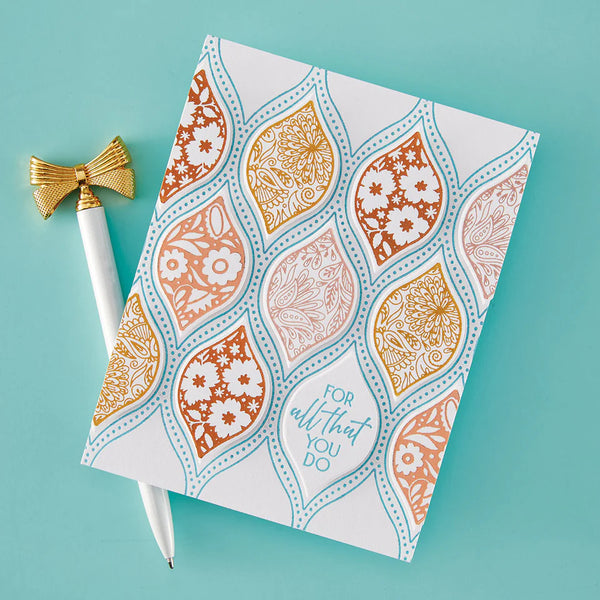 Teardrop Mosaic Press Plate & Die Set | BetterPress Society {March 2026}