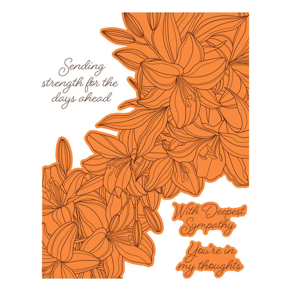 Cascading Lilies Press Plate + Die Set | BetterPress Society Exclusive {April 2026}