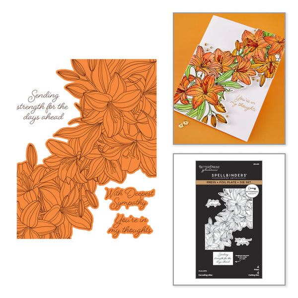 Cascading Lilies Press Plate + Die Set | BetterPress Society Exclusive {April 2026}