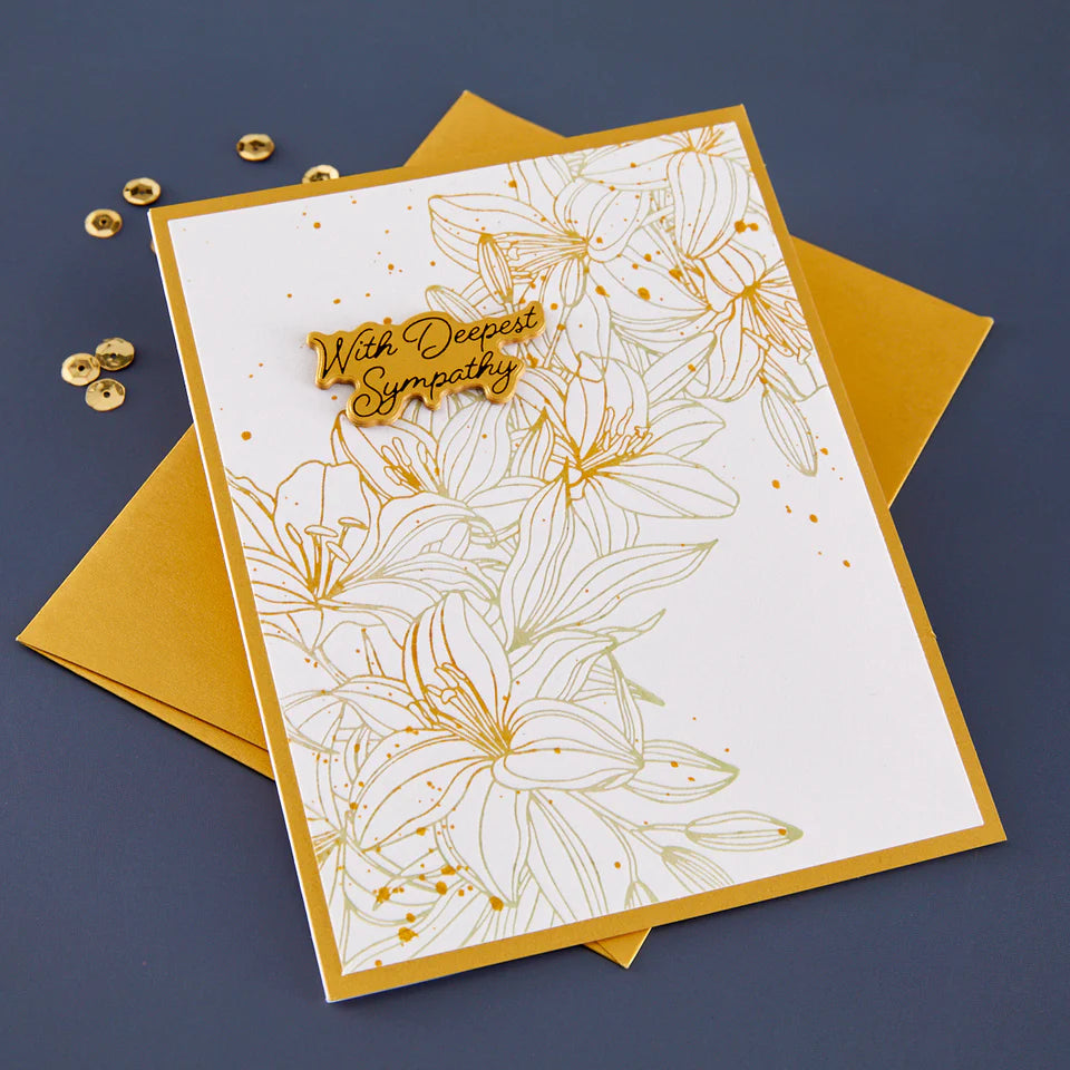 Cascading Lilies Press Plate + Die Set | BetterPress Society Exclusive {April 2026}