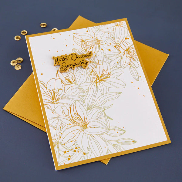 Cascading Lilies Press Plate + Die Set | BetterPress Society Exclusive {April 2026}