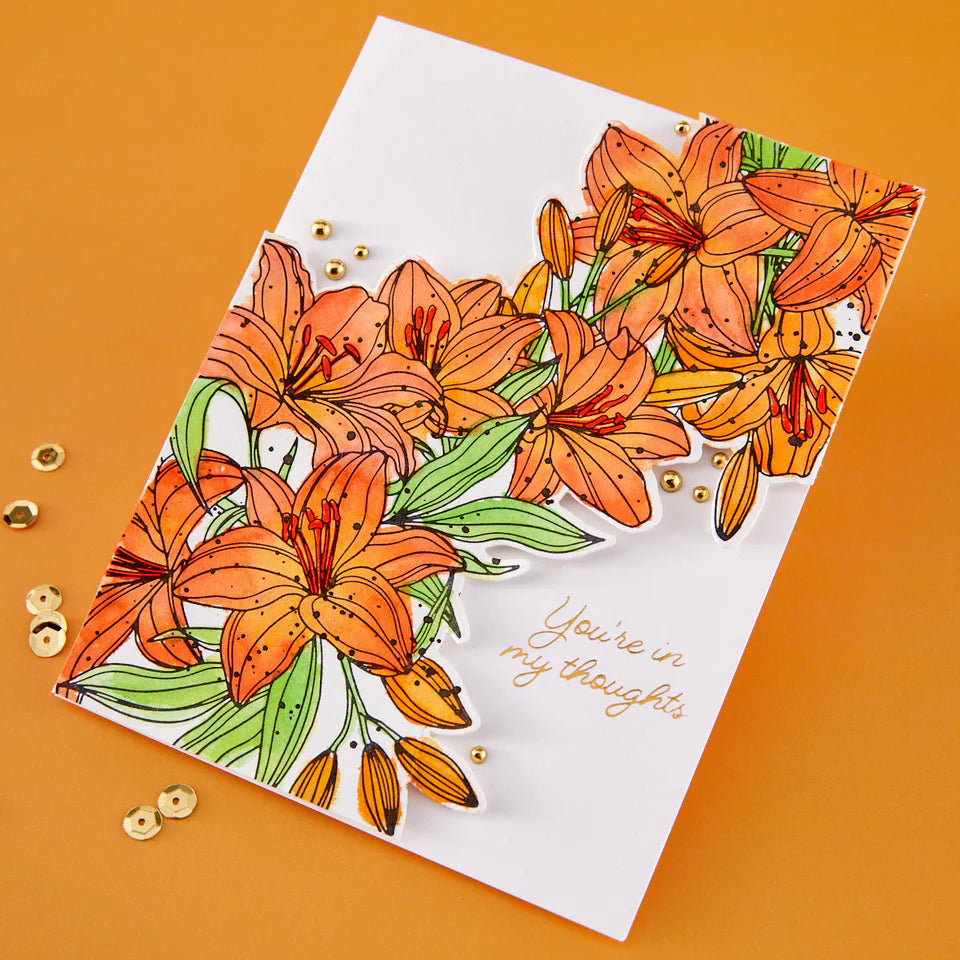 Cascading Lilies Press Plate + Die Set | BetterPress Society Exclusive {April 2026}