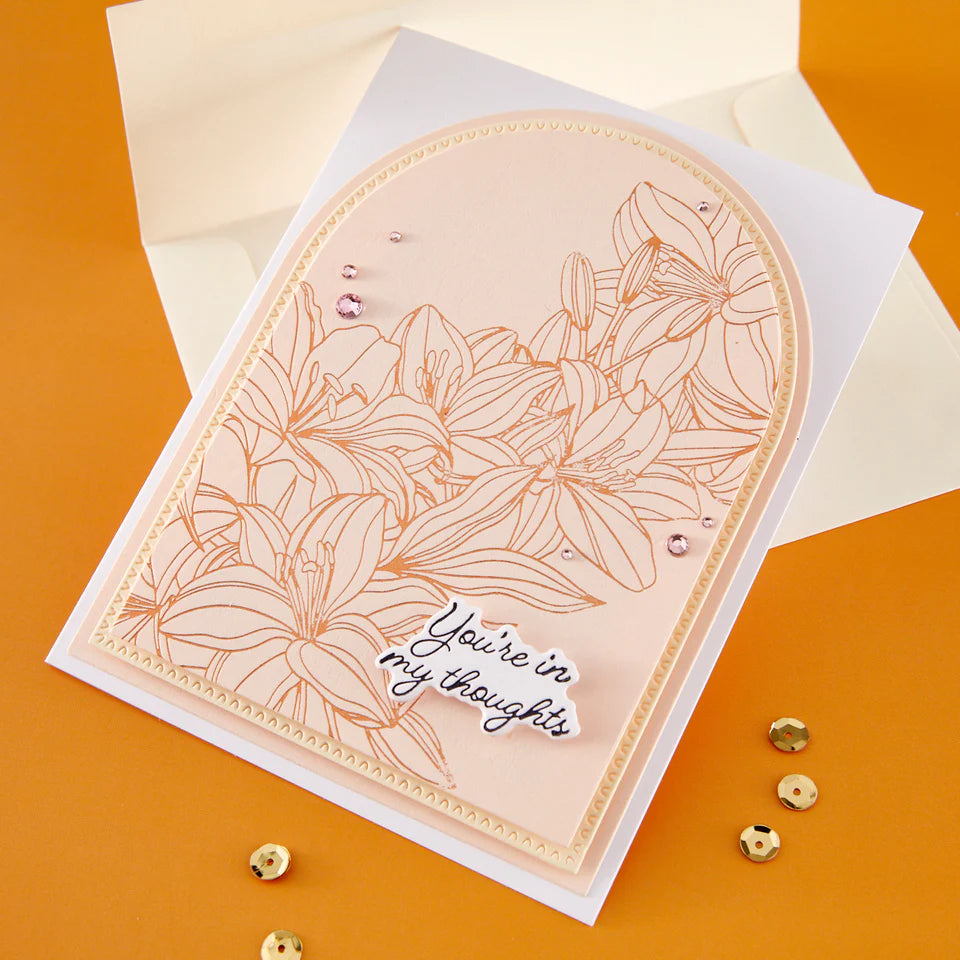 Cascading Lilies Press Plate + Die Set | BetterPress Society Exclusive {April 2026}