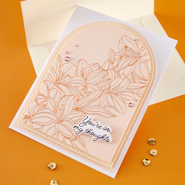Cascading Lilies Press Plate + Die Set | BetterPress Society Exclusive {April 2026}