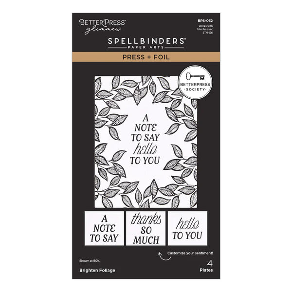 Brighten Foliage Press Plates & Stencil | BetterPress Society {May 2026}