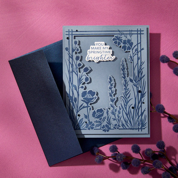 Bloom With Happiness Press Plate + Die Set | BetterPress Society {February 2025}