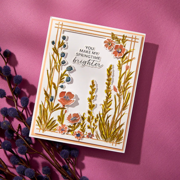 Bloom With Happiness Press Plate + Die Set | BetterPress Society {February 2025}