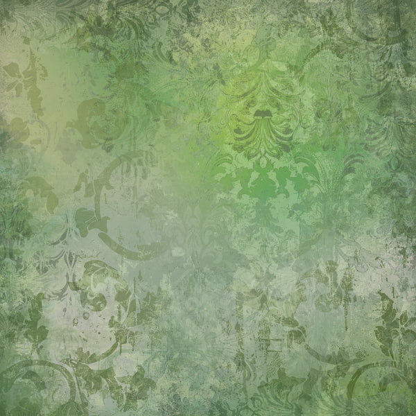 Light Distressed Damask 12x12 Gold Foil Paper Pad