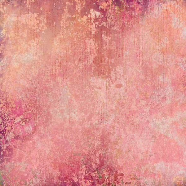 Light Distressed Damask 12x12 Gold Foil Paper Pad