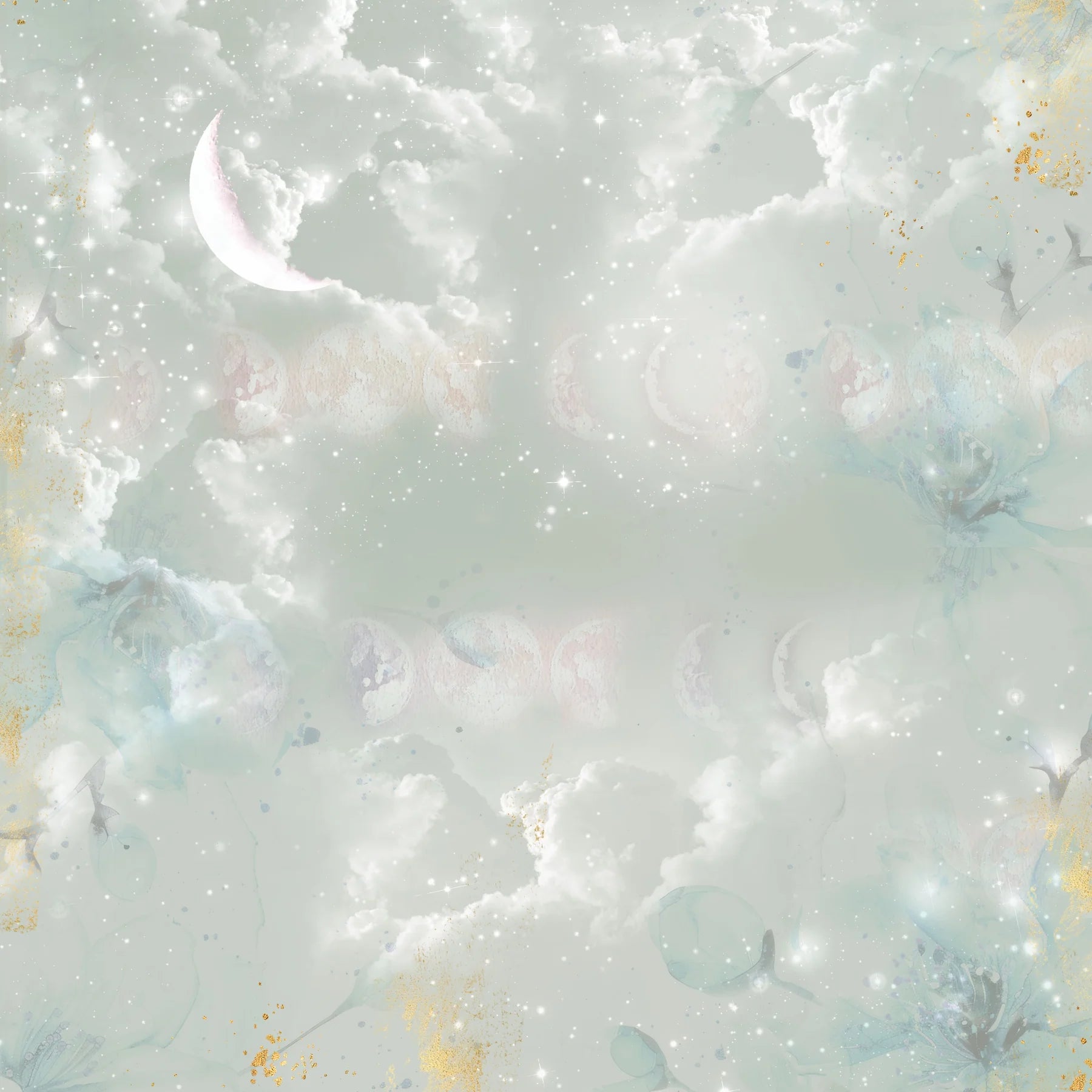 Lunar Blooms 12x12 Paper Pad | Nature's Garden