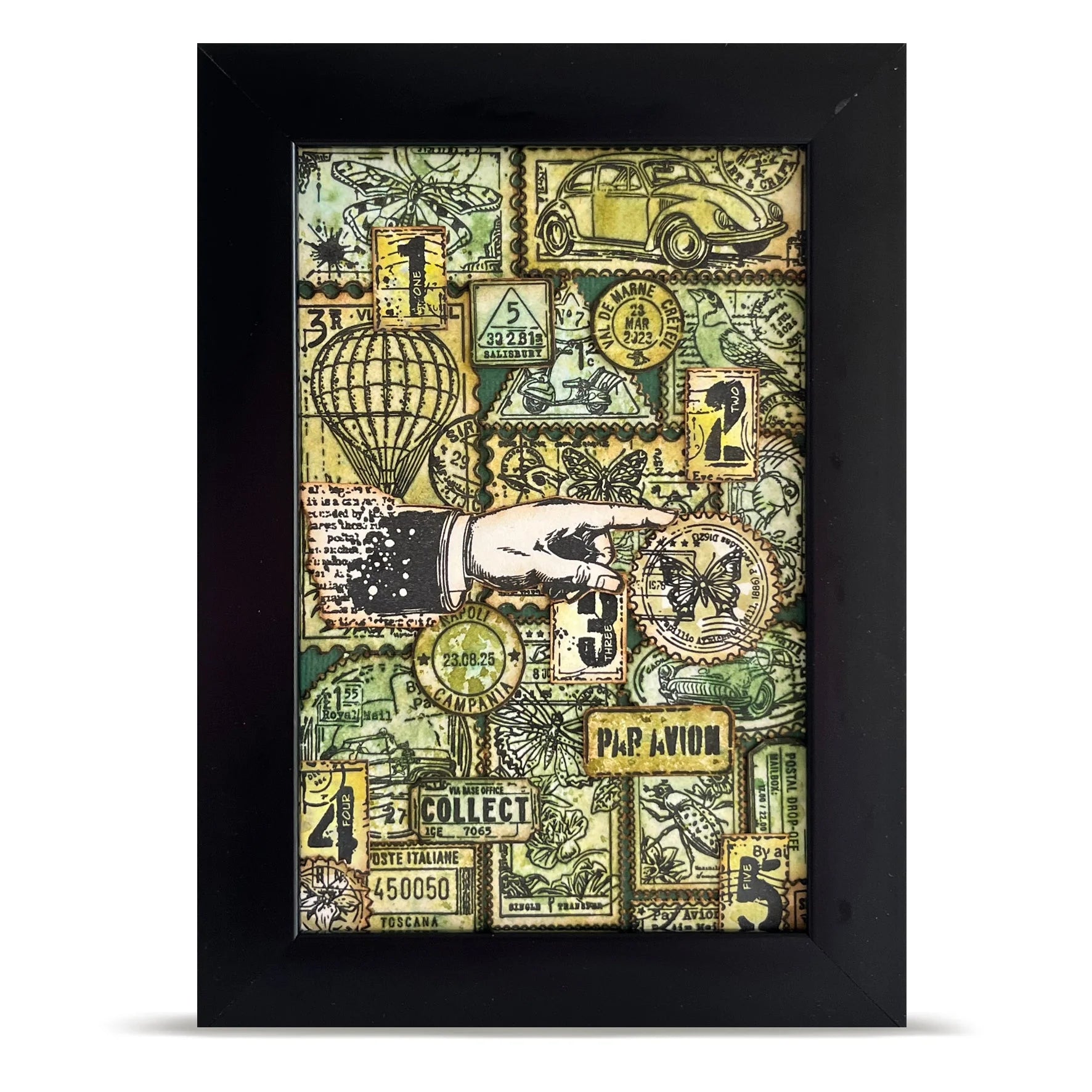 Miniature Postage Stamps A7 Clear Stamp Set No. 1443