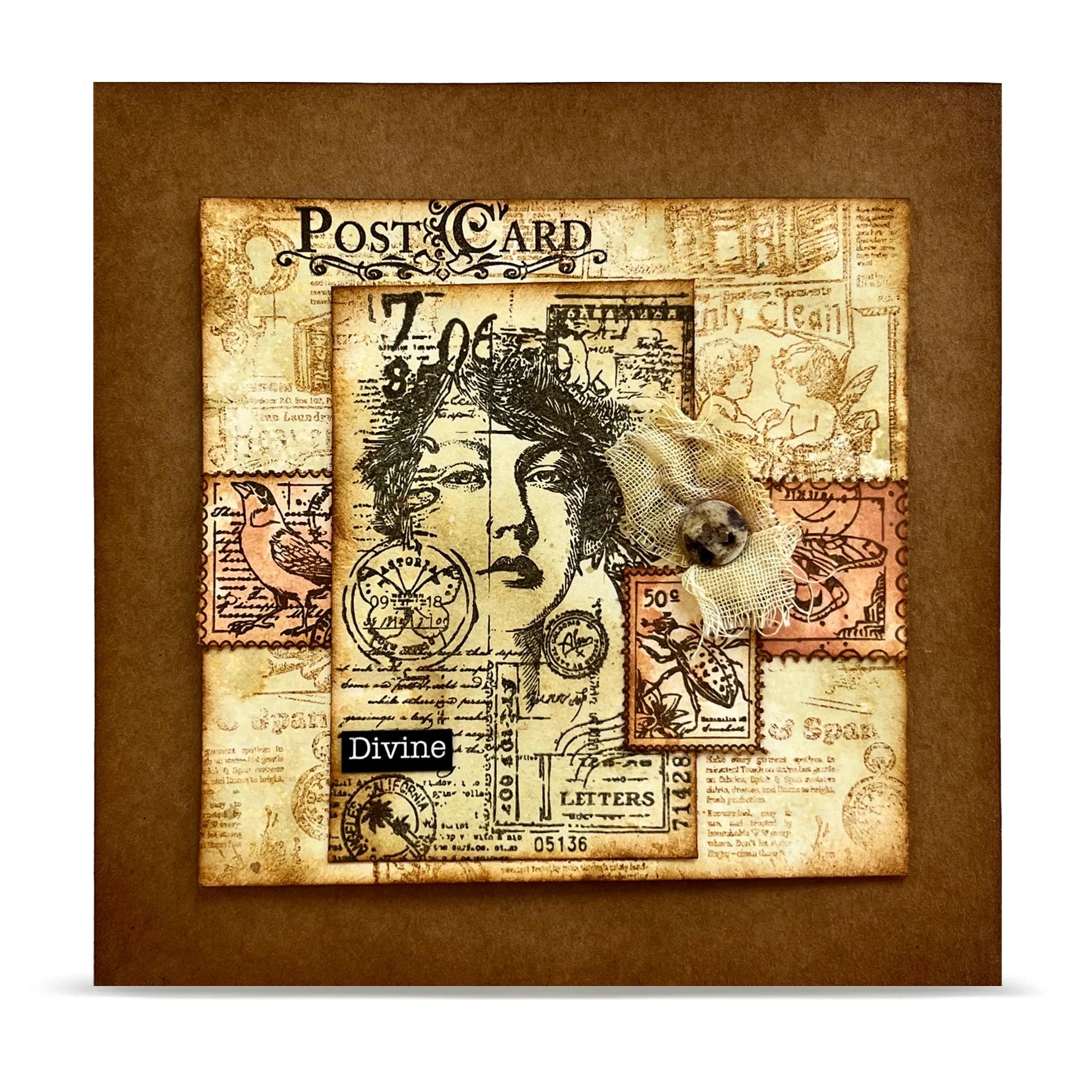Global Gazette A7 Background Stamp No. 1343