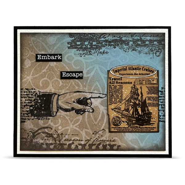 Global Gazette A7 Background Stamp No. 1343