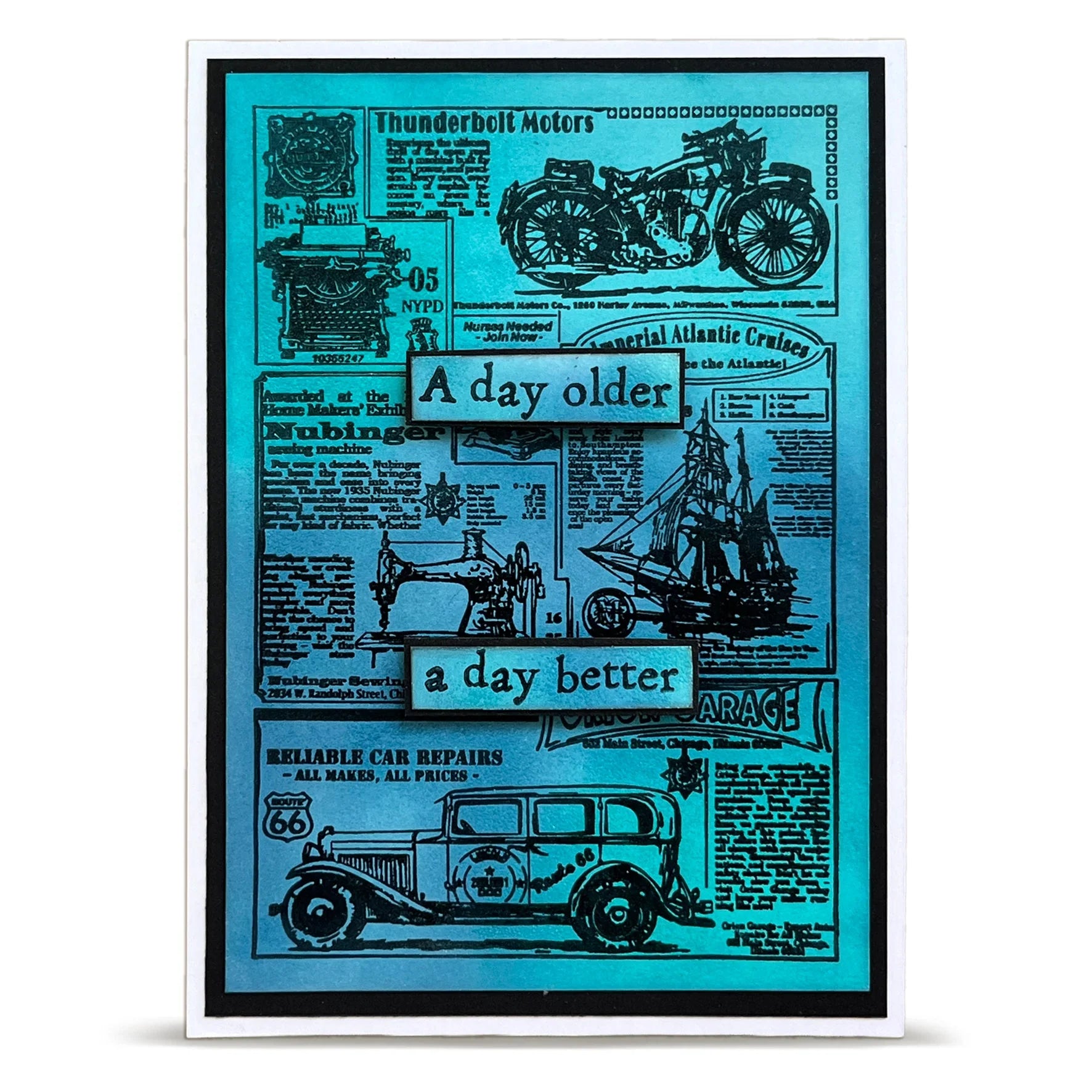 Global Gazette A7 Background Stamp No. 1343