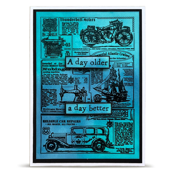 Global Gazette A7 Background Stamp No. 1343