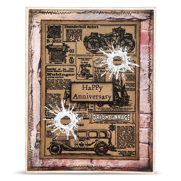 Global Gazette A7 Background Stamp No. 1343