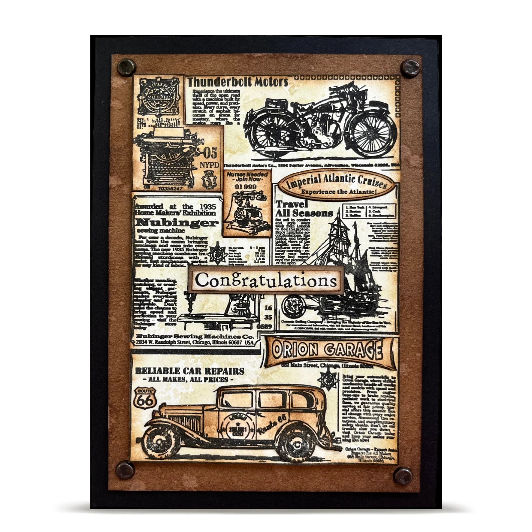 Global Gazette A7 Background Stamp No. 1343