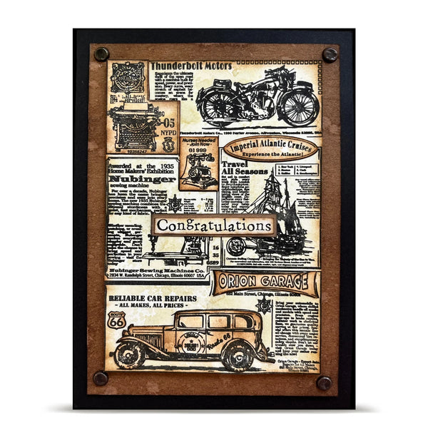 Global Gazette A7 Background Stamp No. 1343