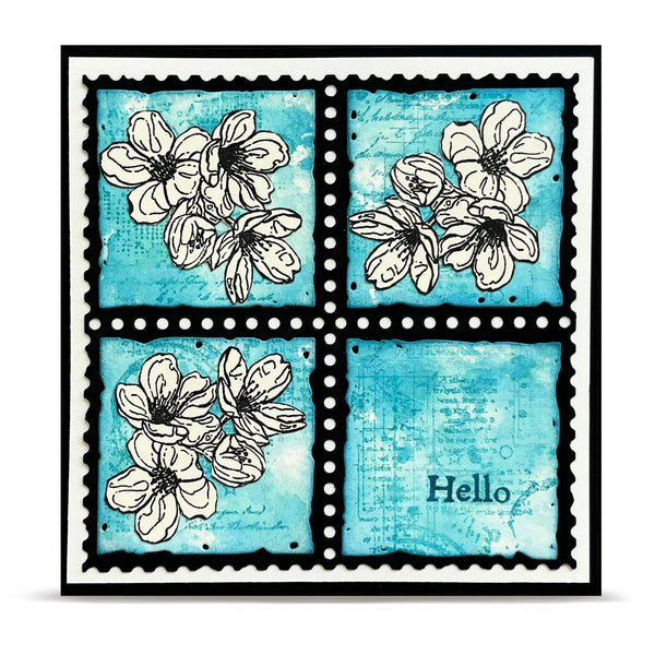 Bee Geometry A7 Clear Stamp Set No. 1341
