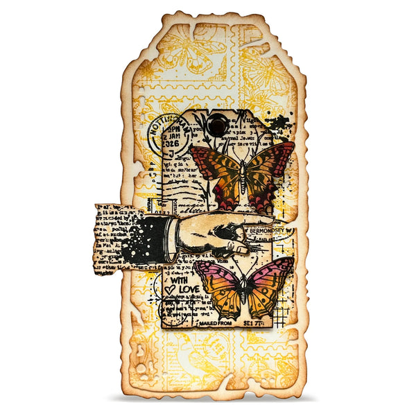 Miniature Postage Stamps A7 Clear Stamp Set No. 1443