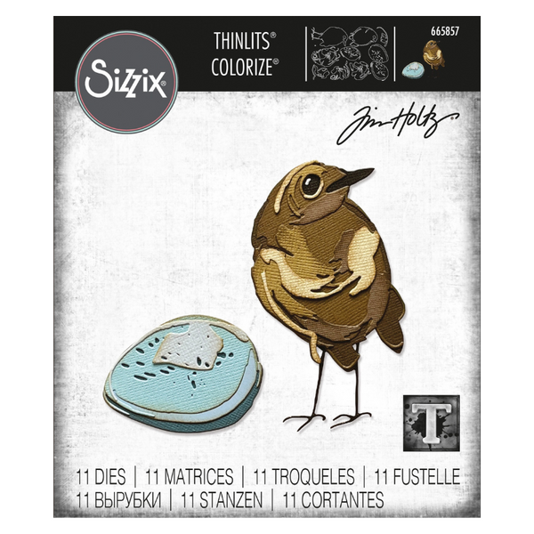 Bird & Egg Colorize Die Set | Tim Holtz