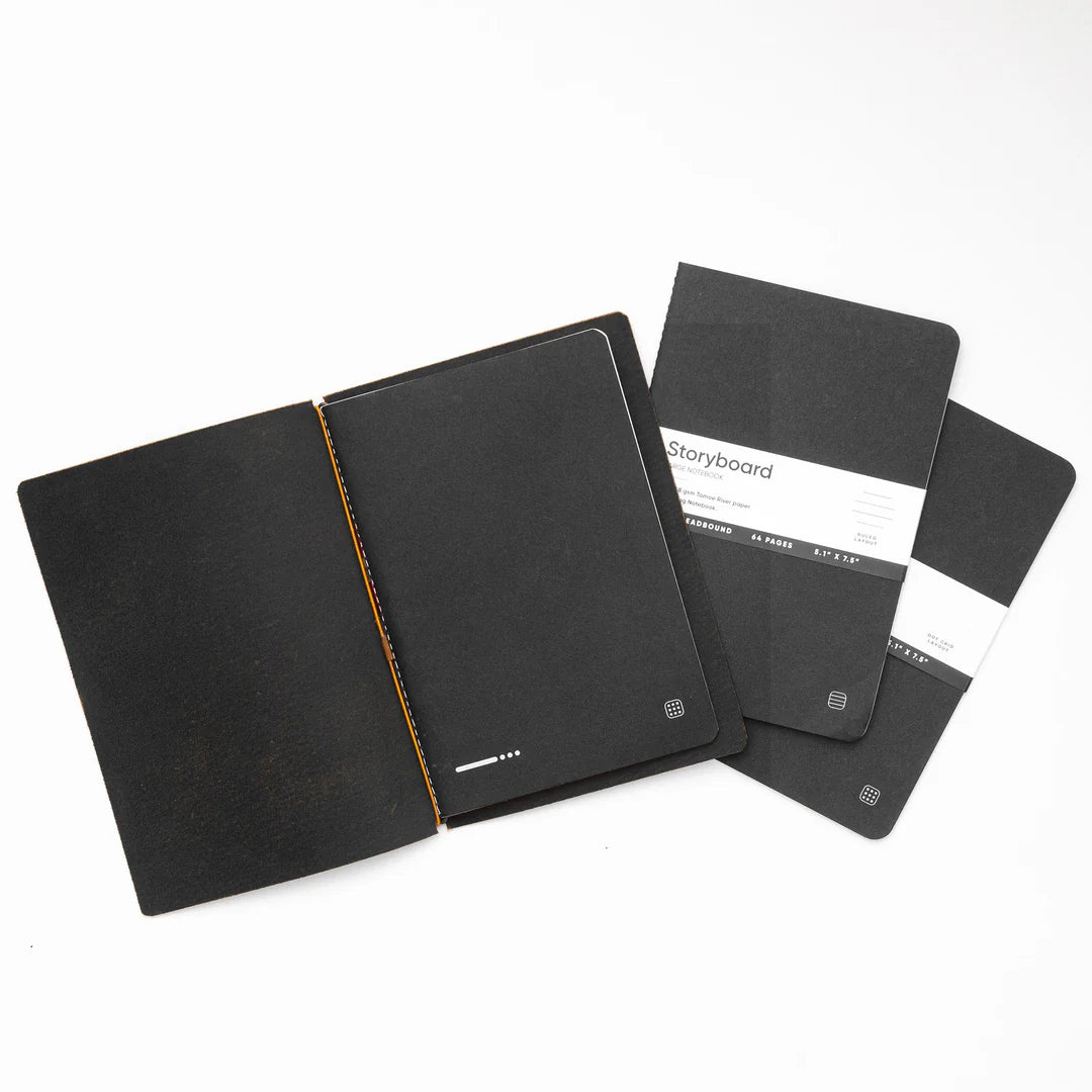 Black Explorer Refillable Cactus Leather Journal