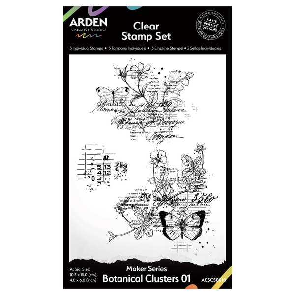 Botanical Clusters 01 4x6 Clear Stamp Set | Maker Series