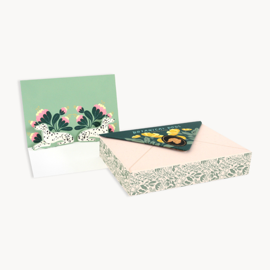 Botanical Dogs Boxed Pop-Up Card Set {clearance}