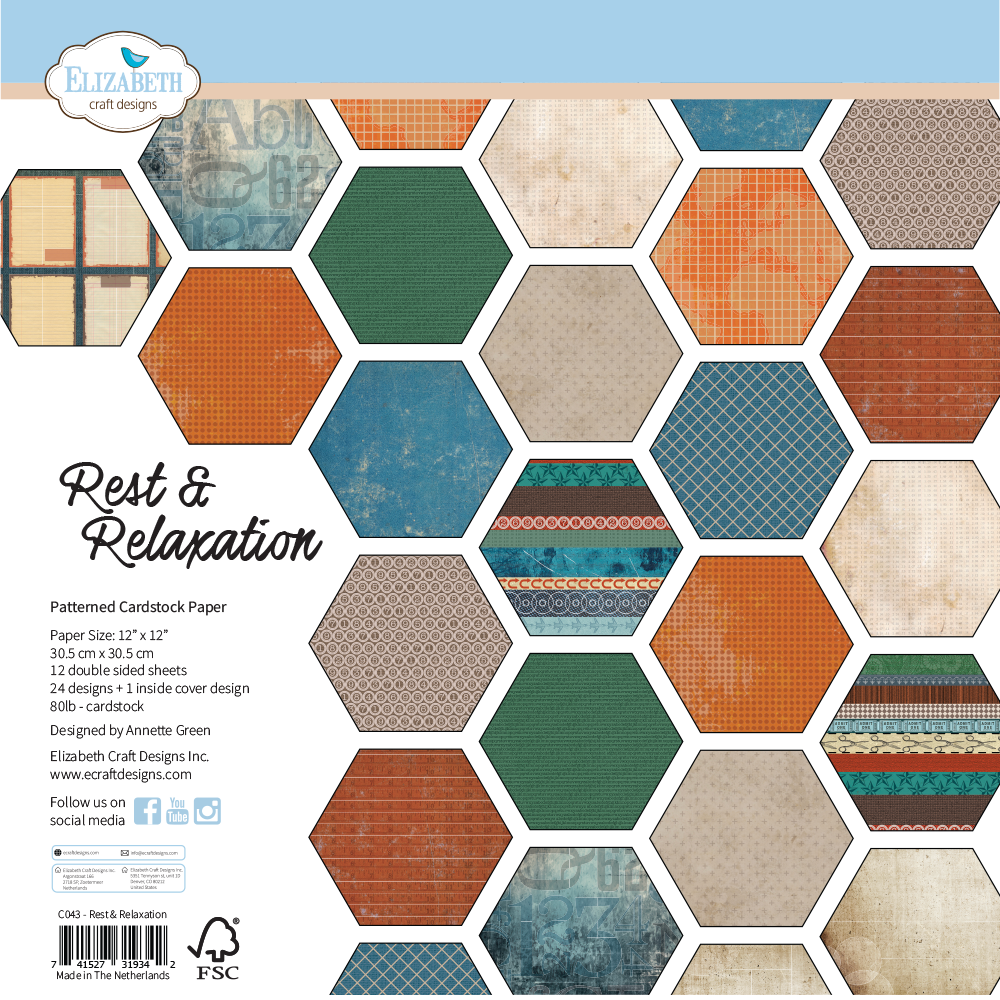 Rest & Relaxation 12x12 Double-Sided Paper Pack
