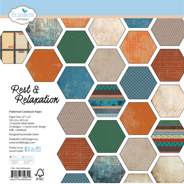 Rest & Relaxation 12x12 Double-Sided Paper Pack