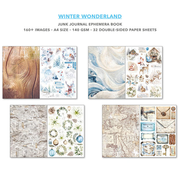 Winter Wonderland Junk Journal & Ephemera Book