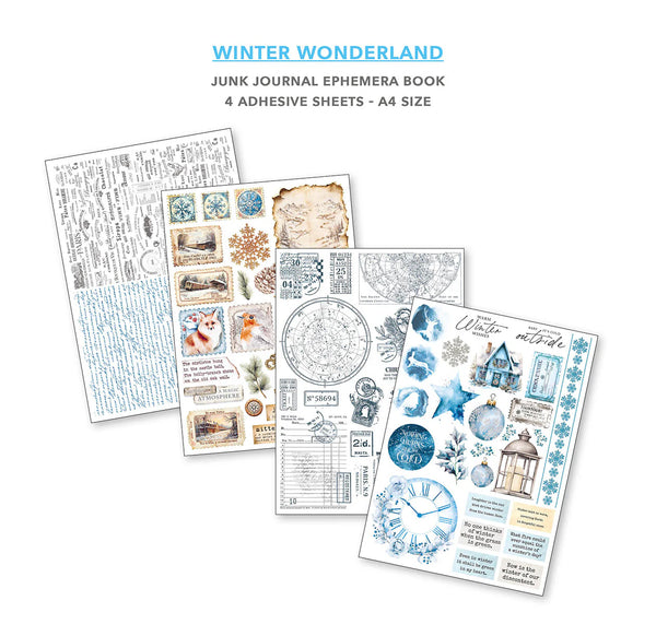 Winter Wonderland Junk Journal & Ephemera Book
