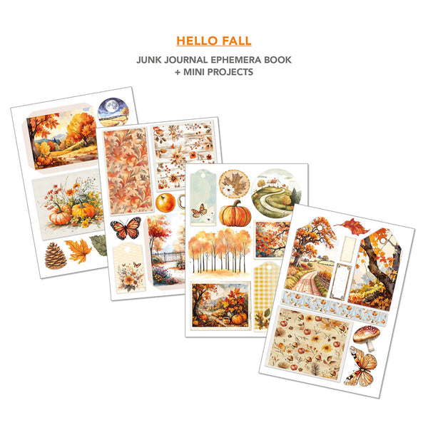 {coming soon!} Hello Fall A4 Junk Journal & Ephemera Book