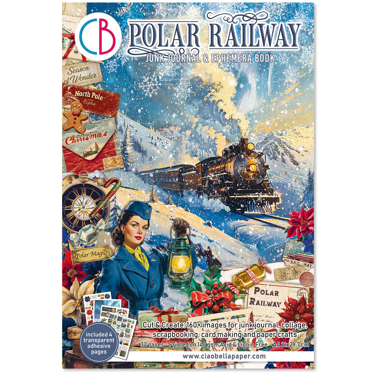 {coming soon!} Polar Railway A4 Junk Journal & Ephemera Book