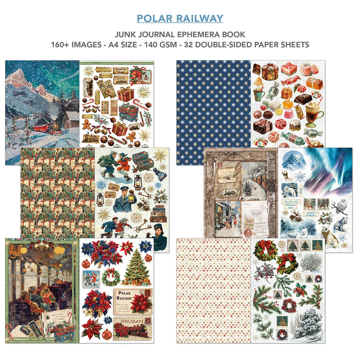{coming soon!} Polar Railway A4 Junk Journal & Ephemera Book