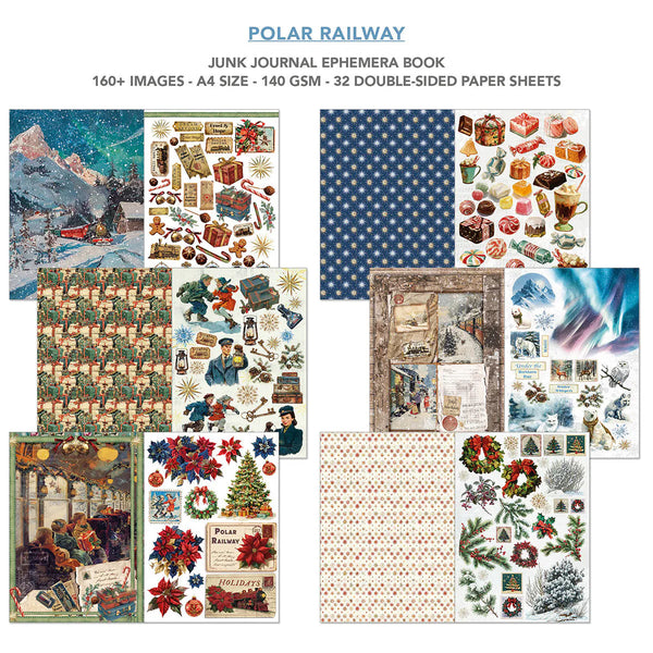 {coming soon!} Polar Railway A4 Junk Journal & Ephemera Book