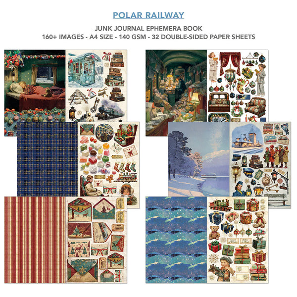{coming soon!} Polar Railway A4 Junk Journal & Ephemera Book