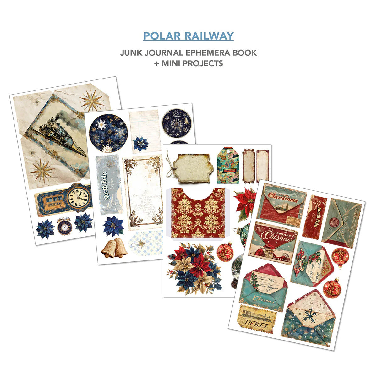{coming soon!} Polar Railway A4 Junk Journal & Ephemera Book
