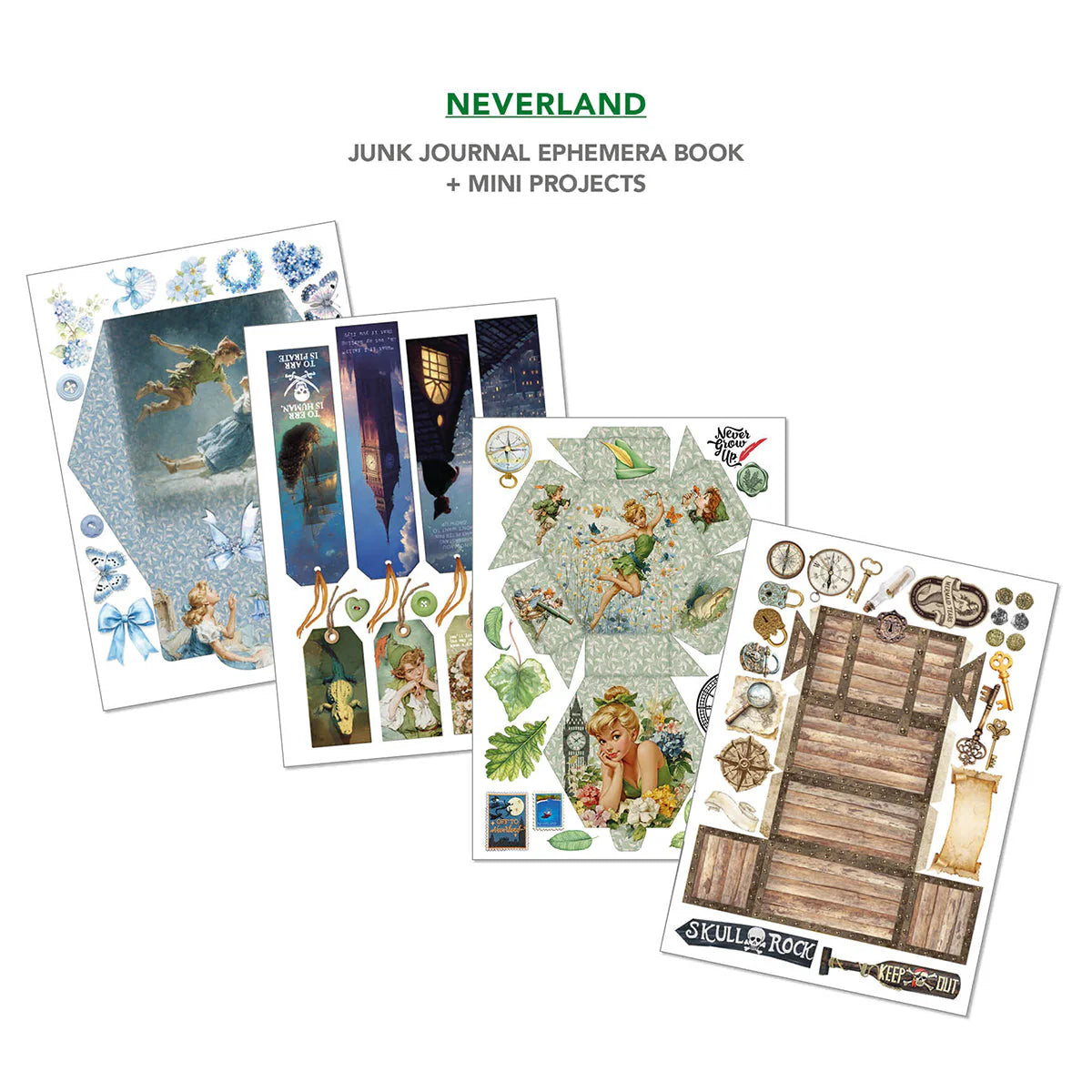 Neverland A4 Junk Journal & Ephemera Book