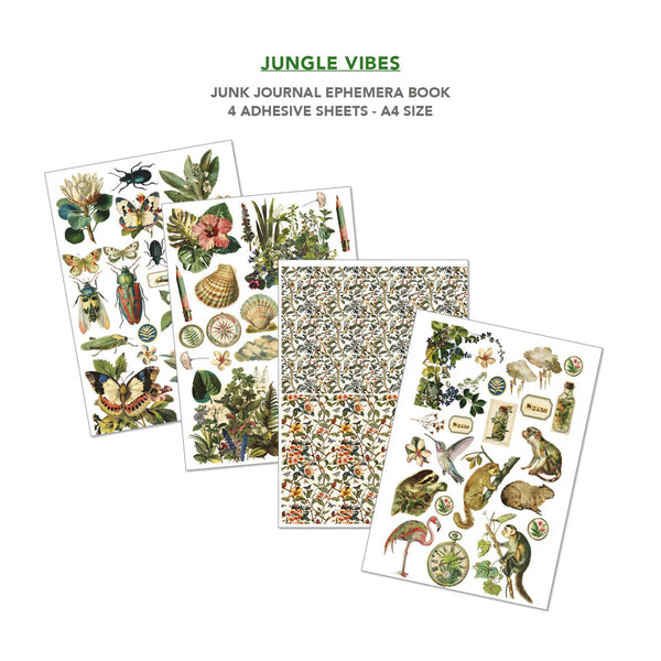 Jungle Vibes A4 Junk Journal & Ephemera Book