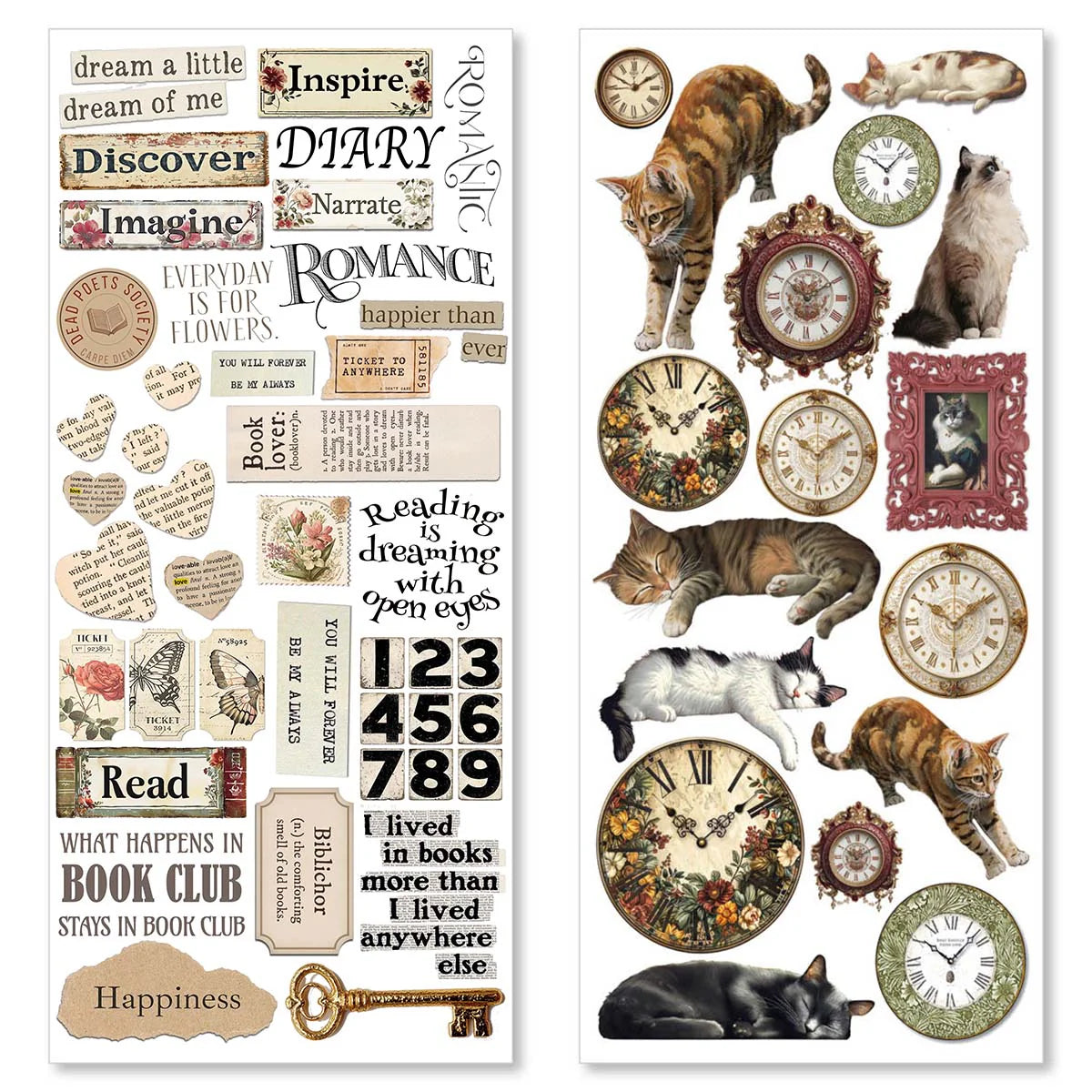 {coming soon!} Book Lovers Transparent Adhesive Sheets 5pk