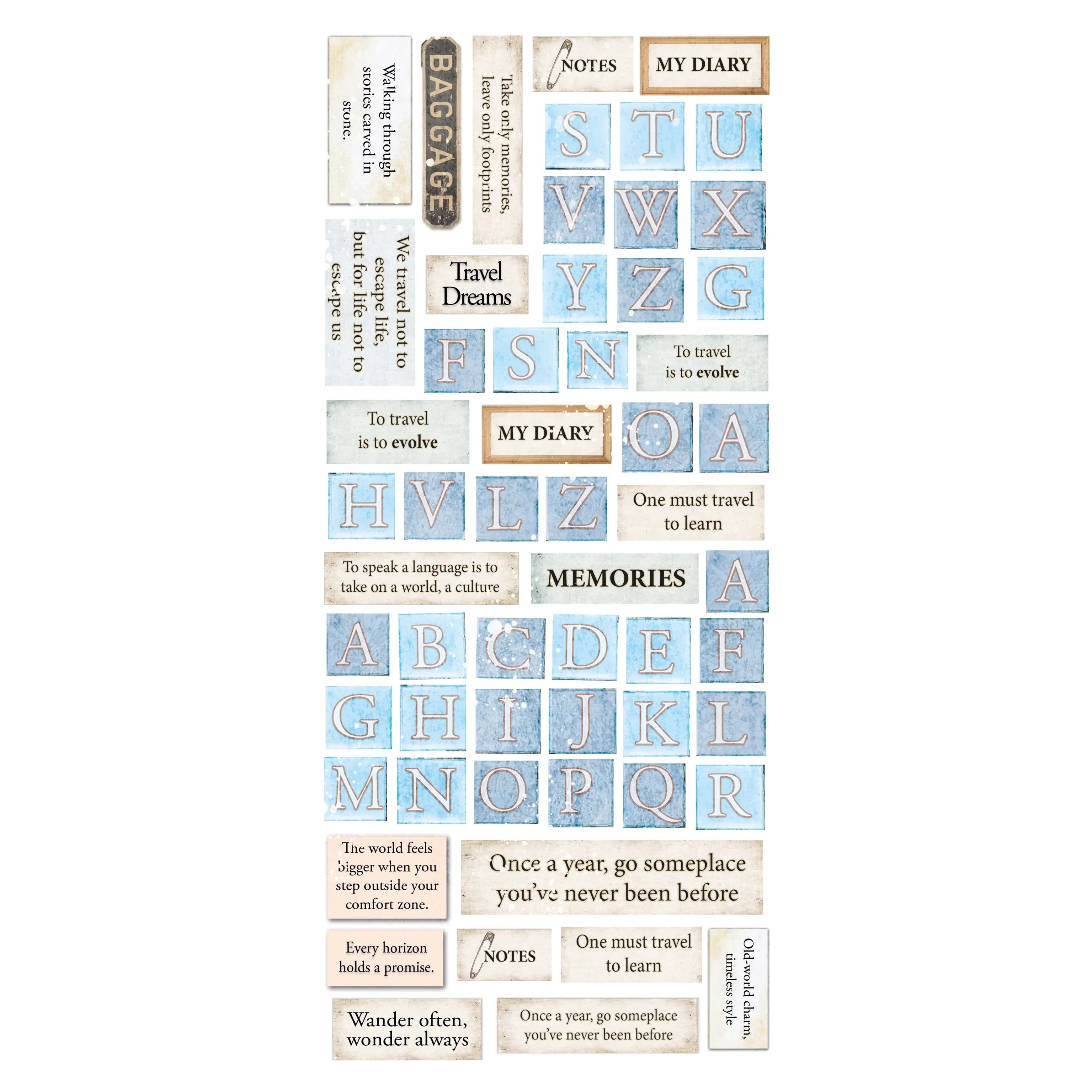 Eastern Journey Transparent Art Stickers