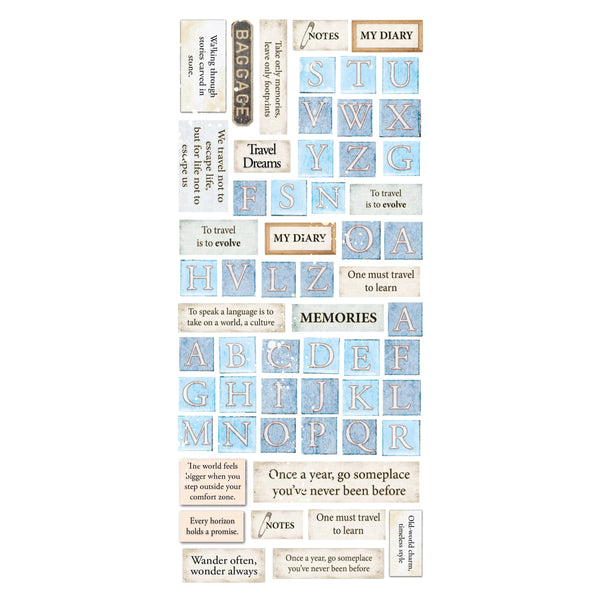 Eastern Journey Transparent Art Stickers