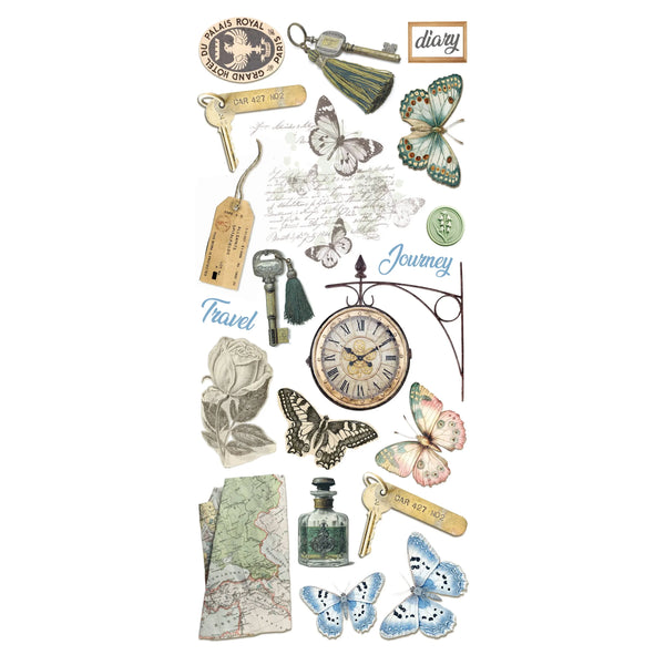 Eastern Journey Transparent Art Stickers