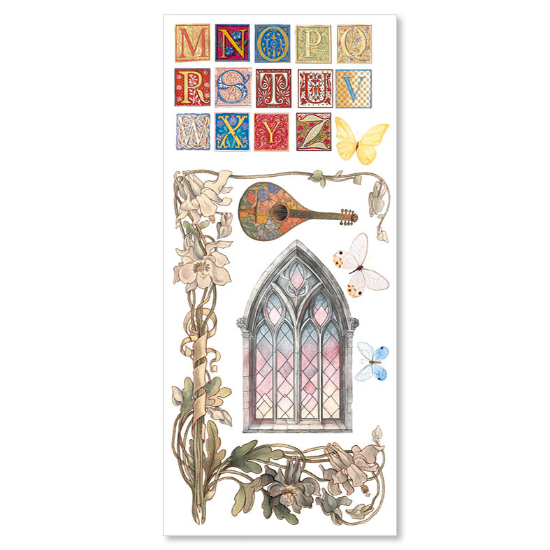 Courtly Love Transparent Art Stickers